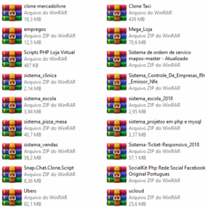 Pacote com 31 Sistemas PHP