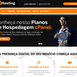Script site pronto para empresas de hospedagens com painel admin