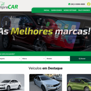 Script site pronto para lojas de veículos em PHP com painel admin
