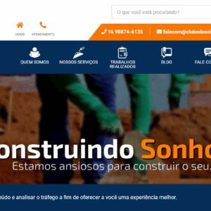 site institucional tema construtora em PHP