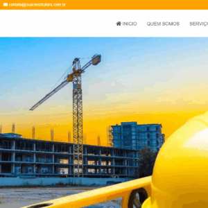 Site institucional tema construção em PHP