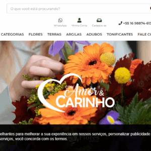 Loja Virtual editável para floricultura