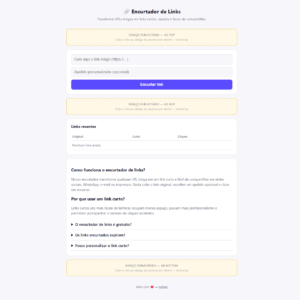 Script Encurtador de Links em PHP – Completo