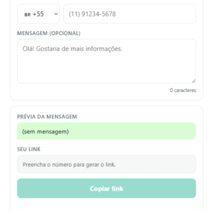 Gerador de Links WhatsApp com Painel de Anúncios (PHP, instalação em cPanel)