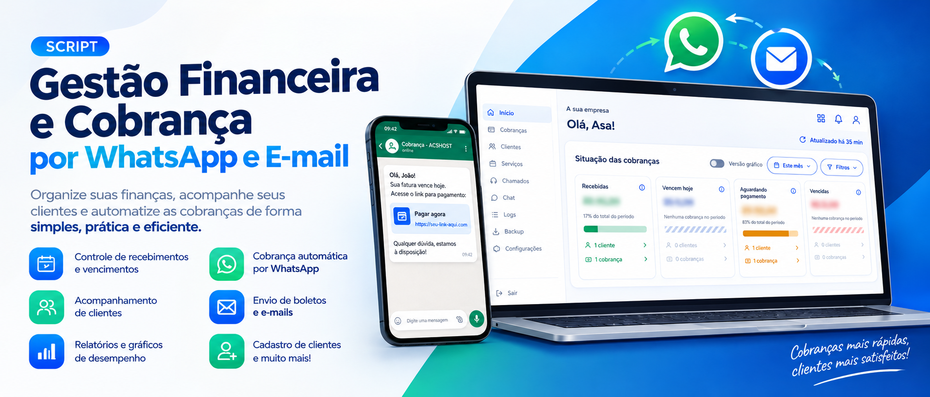 Gestão Financeira e Cobranças Inteligentes