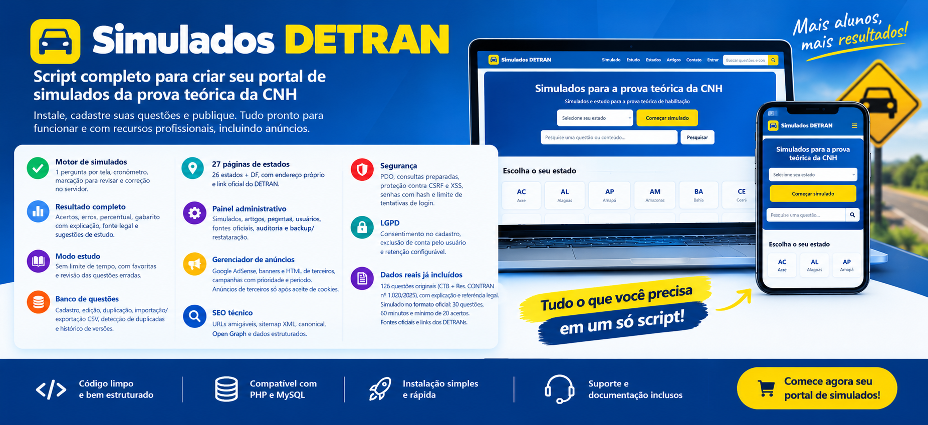 Simulados DETRAN_ Portal Completo para CNH